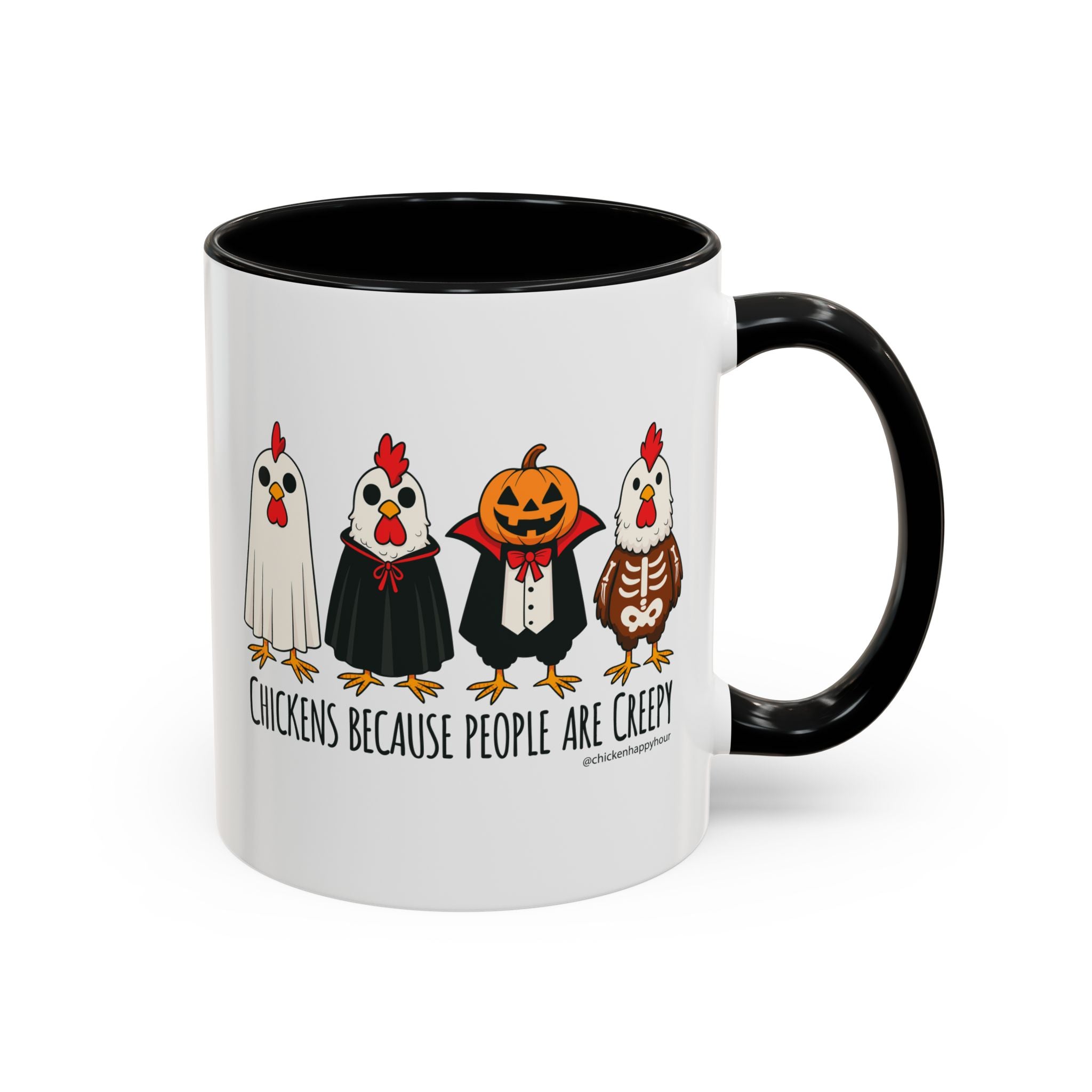 Chickens Because People Are Creepy Coffee Mug