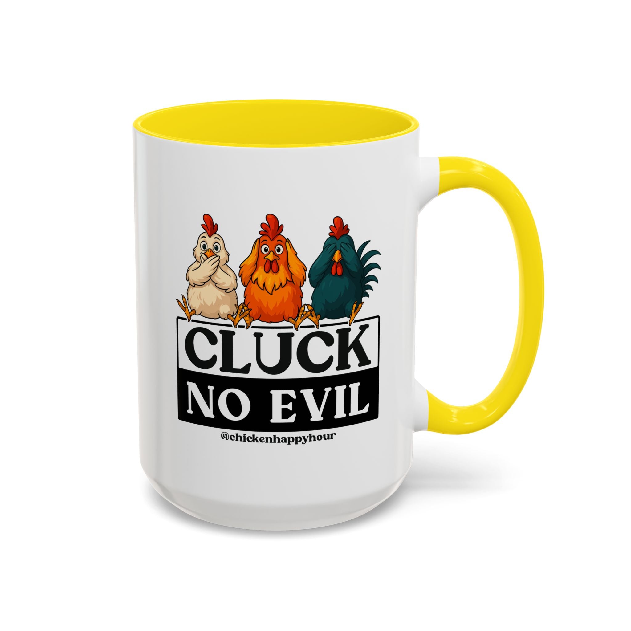 Cluck, No Evil Coffee Mug