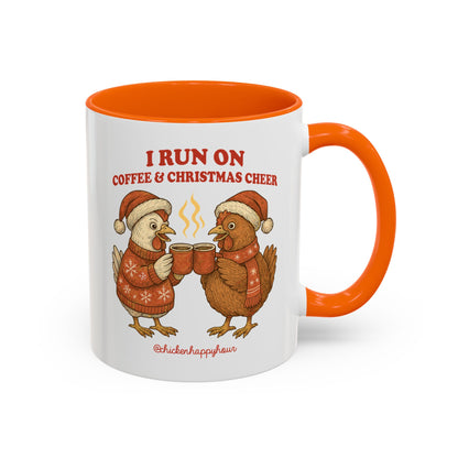 I Run on Coffee & Christmas Cheer Coffee Mug