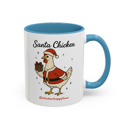 Santa Chicken Coffee Mug
