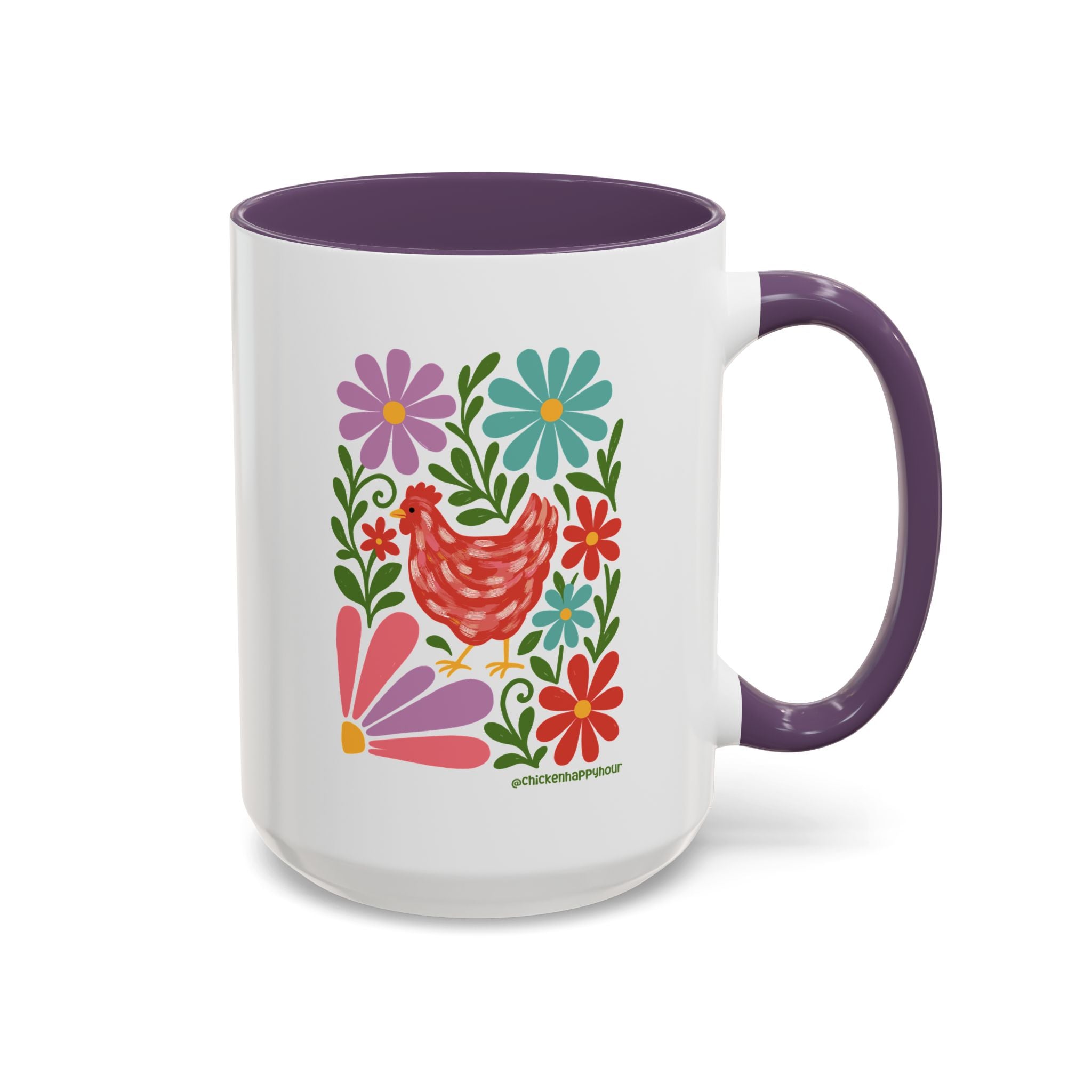 Chicken Blooms Coffee Mug