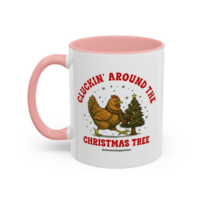 Cluckin' Around The Christmas Tree Coffee Mug