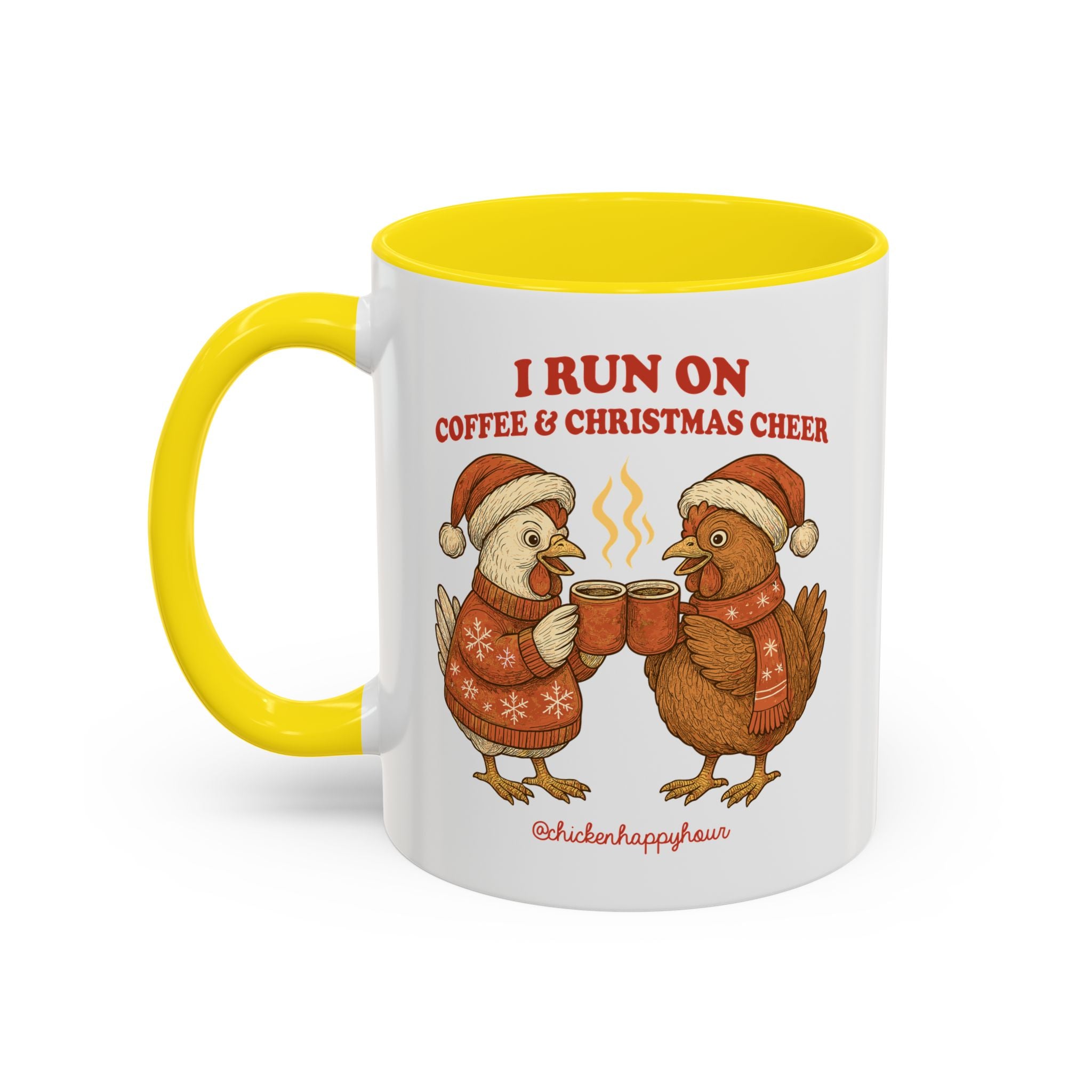I Run on Coffee & Christmas Cheer Coffee Mug