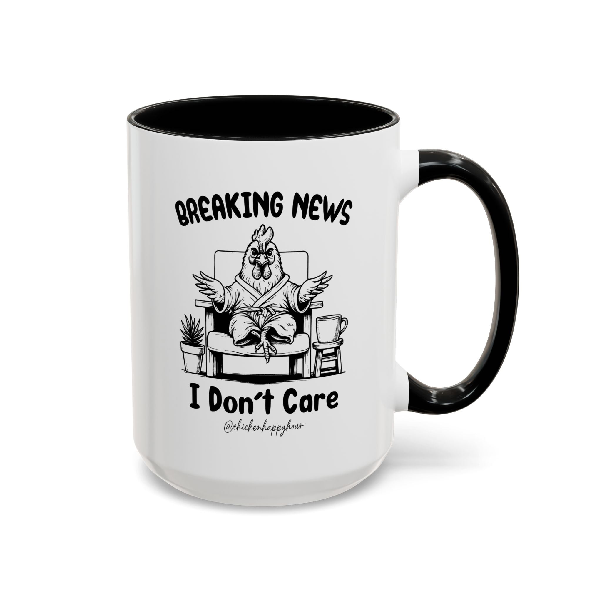 Breaking News I Don't Care Coffee Mug