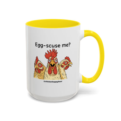 Egg-Scuse Me Coffee Mug