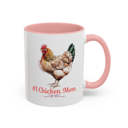 #1 Chicken Mom Coffee Mug