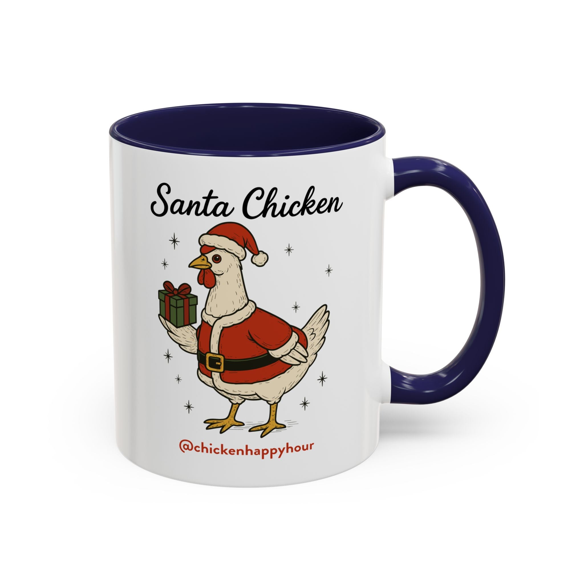 Santa Chicken Coffee Mug