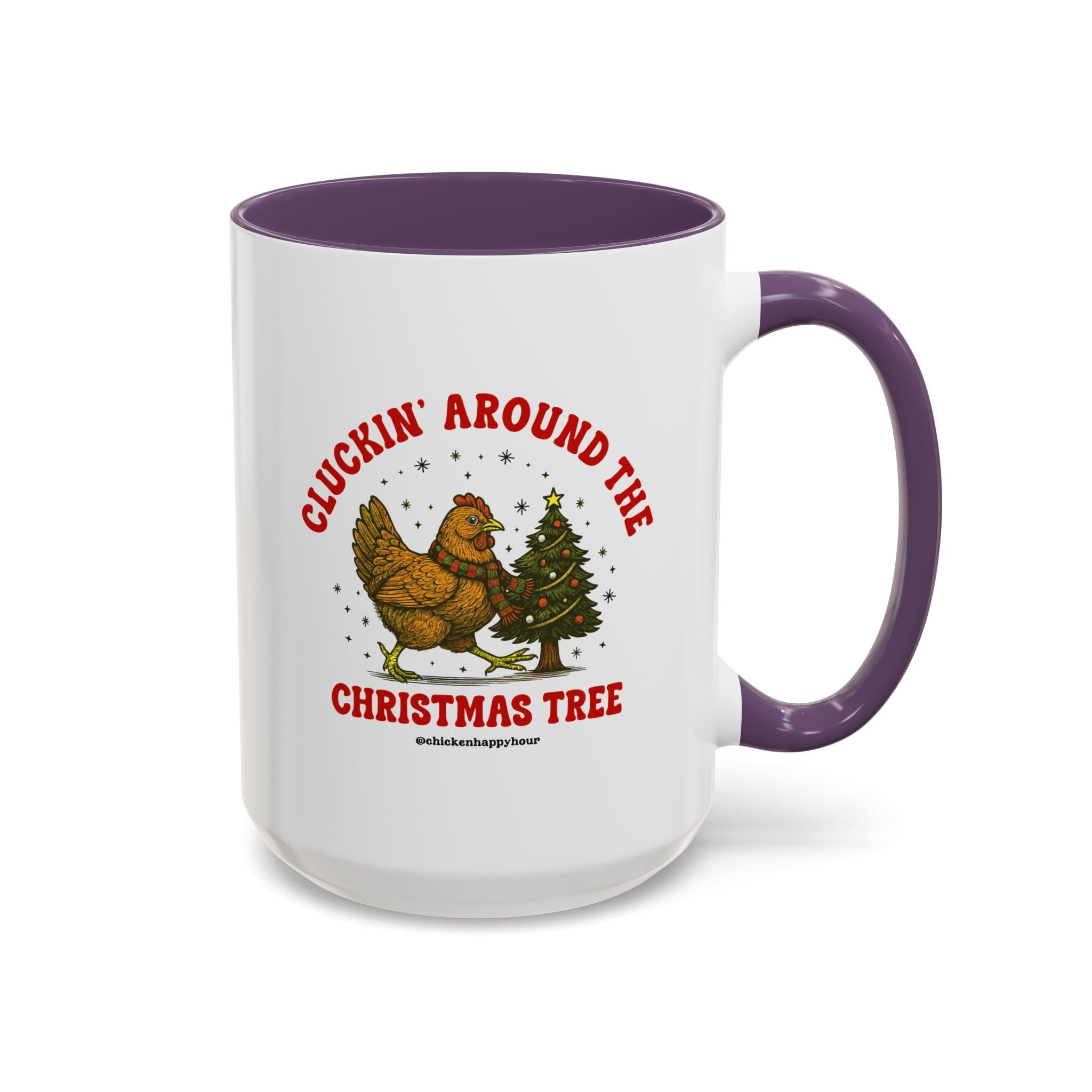 Cluckin' Around The Christmas Tree Coffee Mug