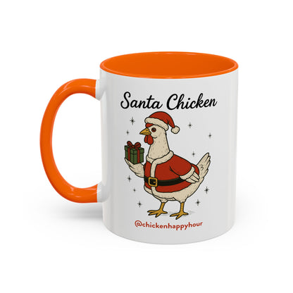 Santa Chicken Coffee Mug