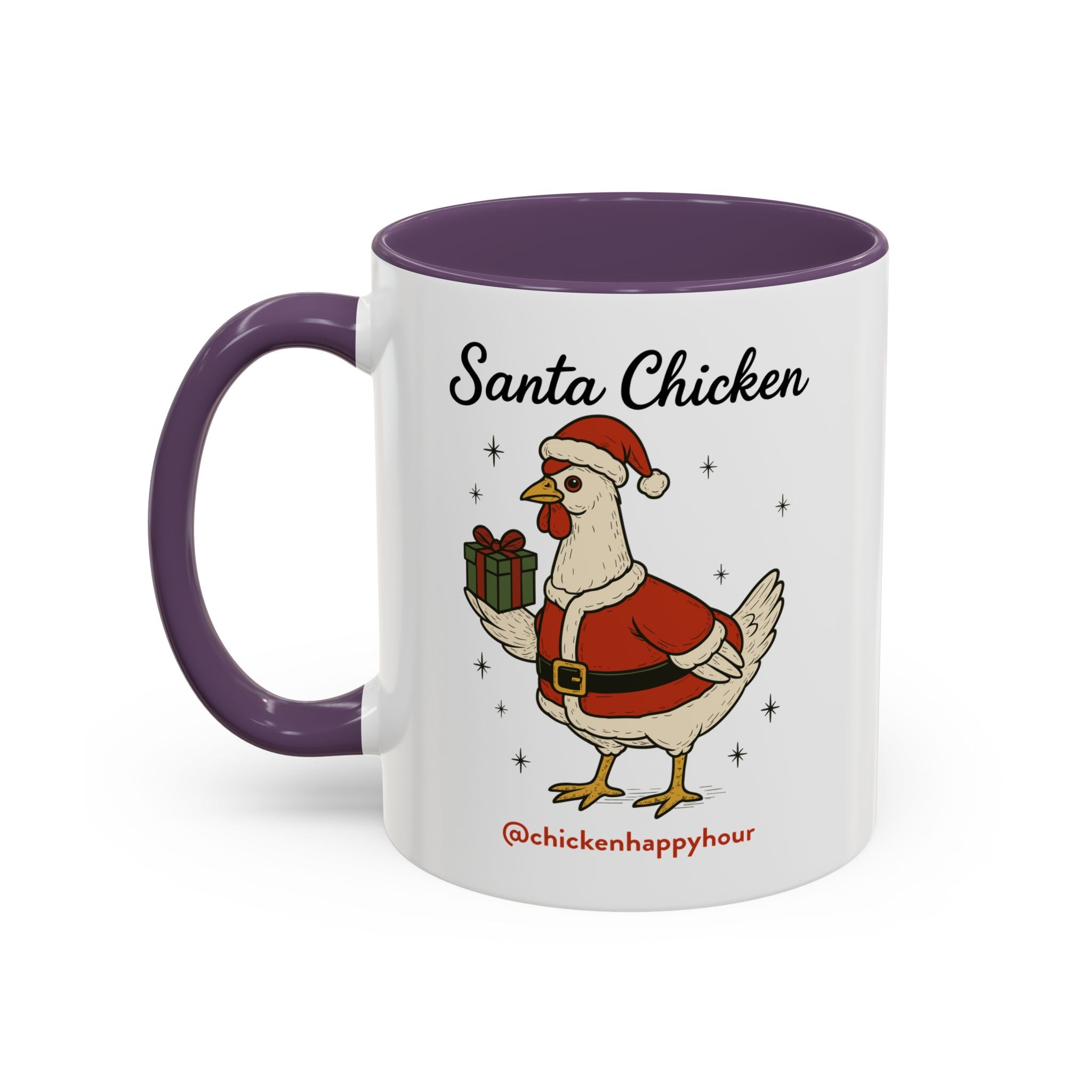 Santa Chicken Coffee Mug