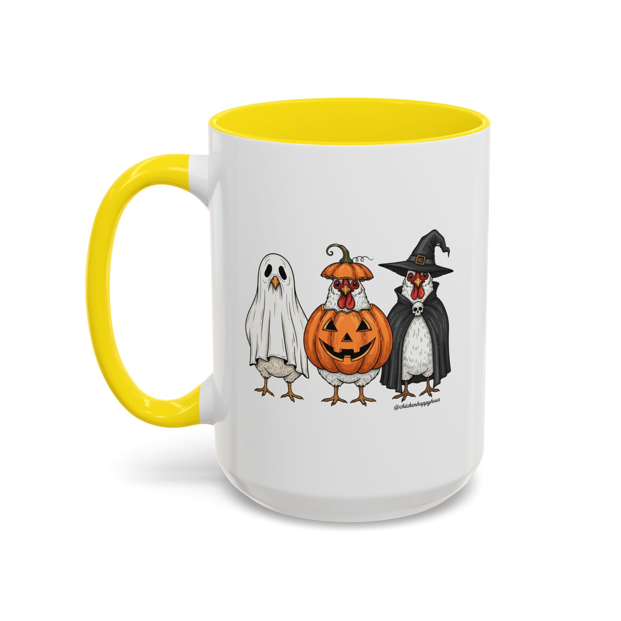 Chickens Wearing Halloween Costumes Coffee Mug