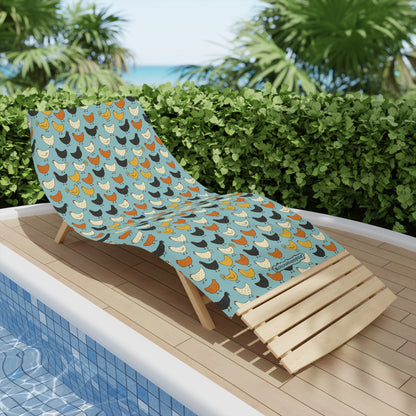 Chicken Pattern 2 Beach Towel