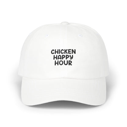 CHICKEN HAPPY HOUR V3 Black Dad Cap