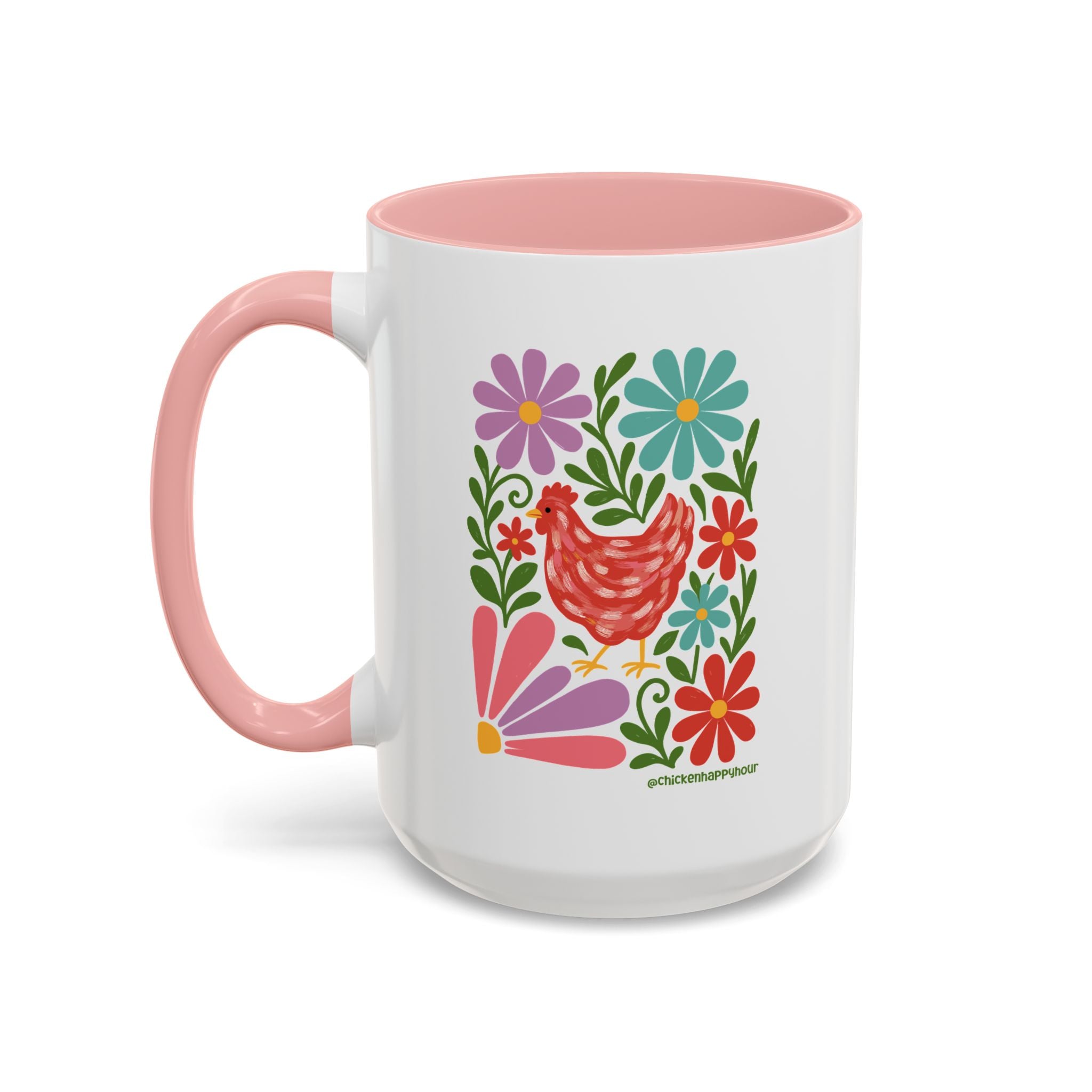 Chicken Blooms Coffee Mug