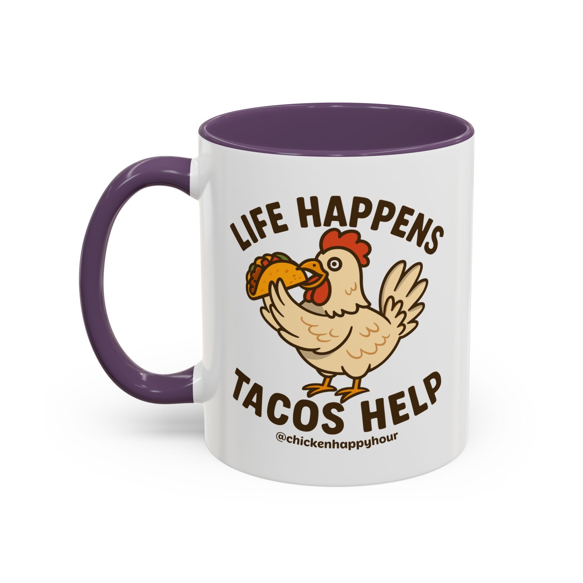 Life Happens Tacos Help Coffee Mug