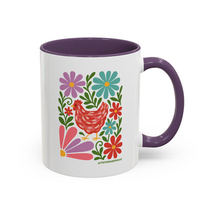 Chicken Blooms Coffee Mug