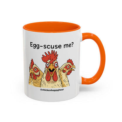 Egg-Scuse Me Coffee Mug