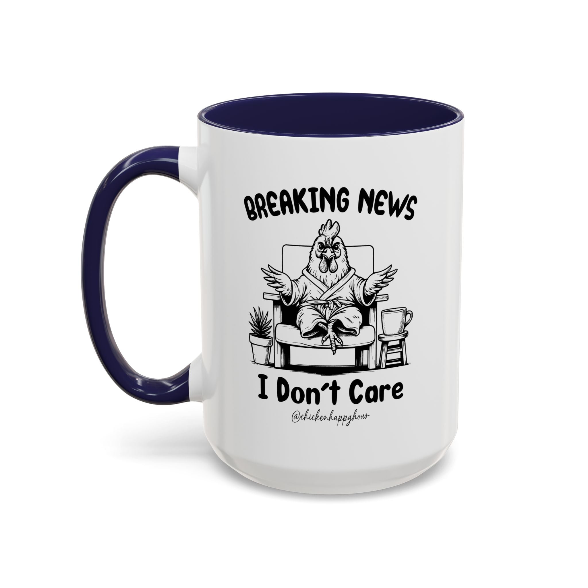 Breaking News I Don't Care Coffee Mug