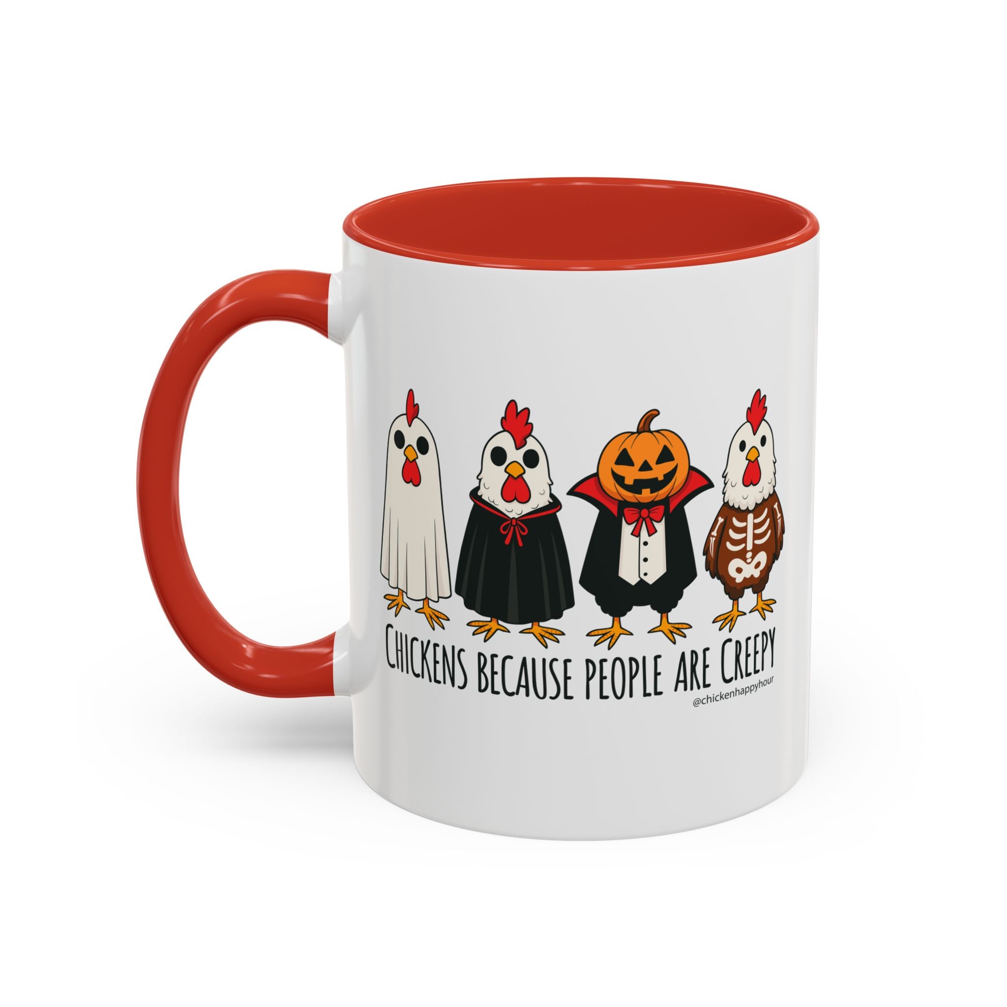 Chickens Because People Are Creepy Coffee Mug