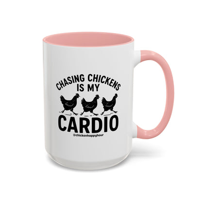 Chasing Chickens is my Cardio Coffee Mug