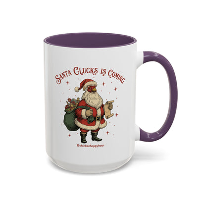 Santa Clucks Is Coming Coffee Mug