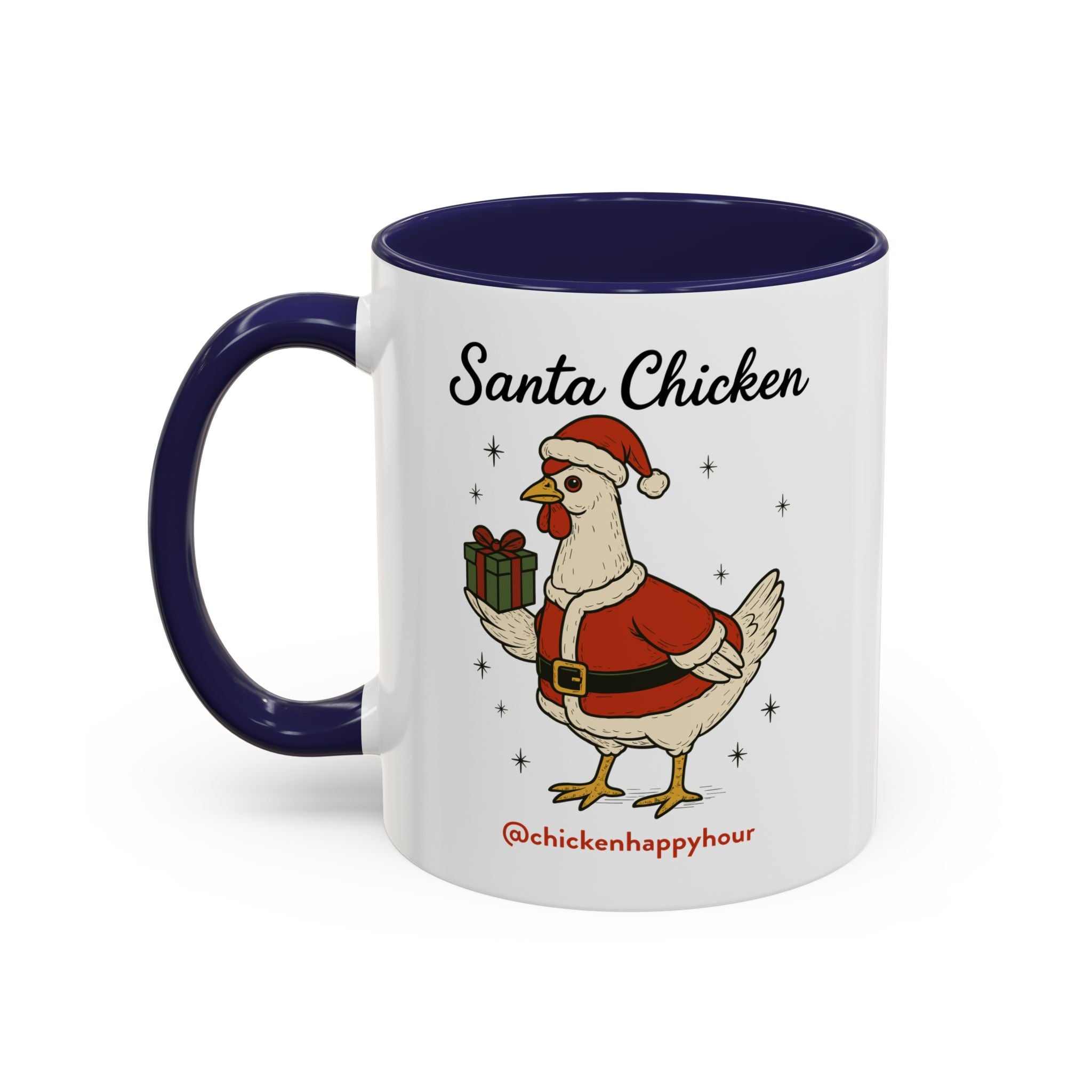 Santa Chicken Coffee Mug