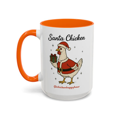 Santa Chicken Coffee Mug