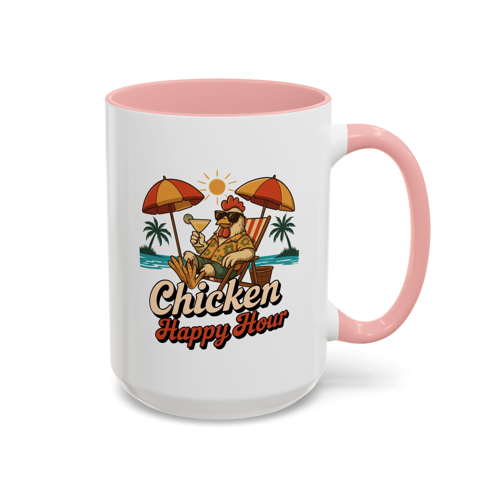 Chicken Happy Hour Beachy Chicken Coffee Mug