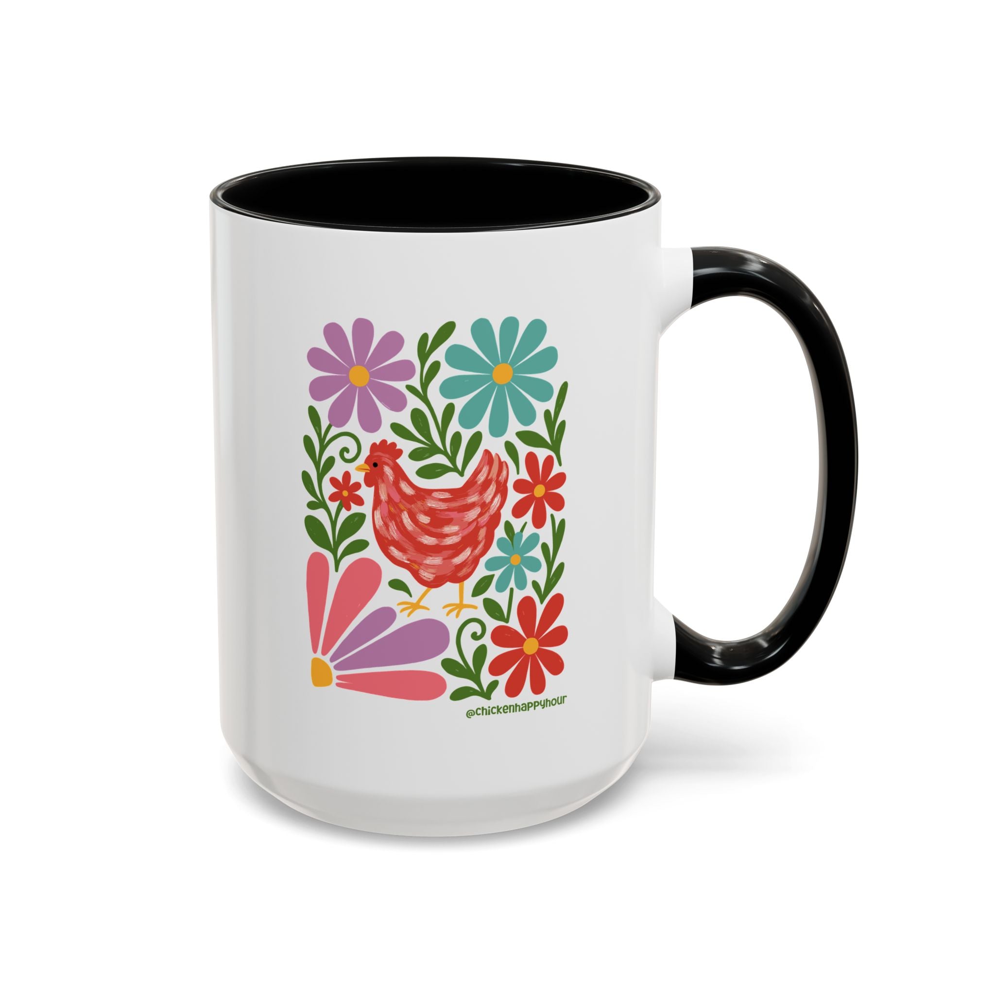Chicken Blooms Coffee Mug