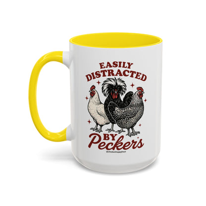 Easily Distracted By Peckers Coffee Mug