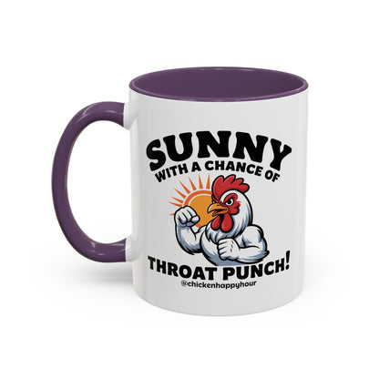 Sunny with a Chance of Throat Punch Coffee Mug