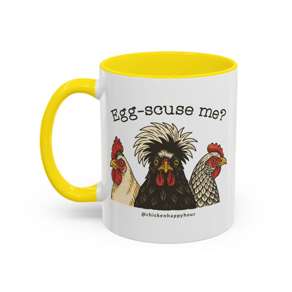 Egg-scuse Me Coffee Mug