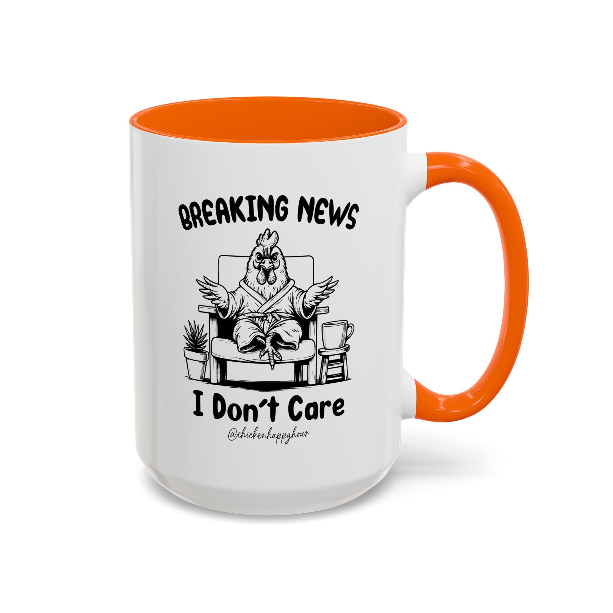 Breaking News I Don't Care Coffee Mug