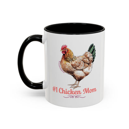 #1 Chicken Mom Coffee Mug