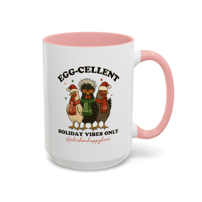 Egg-Cellent Holiday Vibes Only Coffee Mug