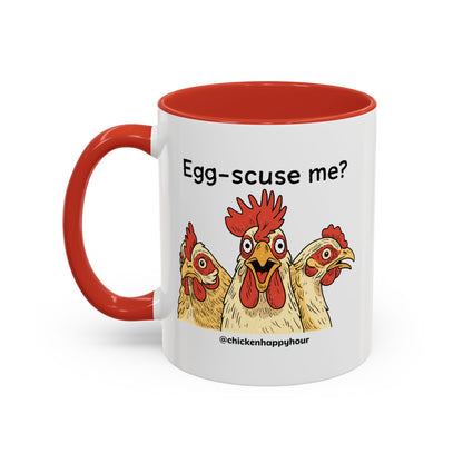Egg-Scuse Me Coffee Mug