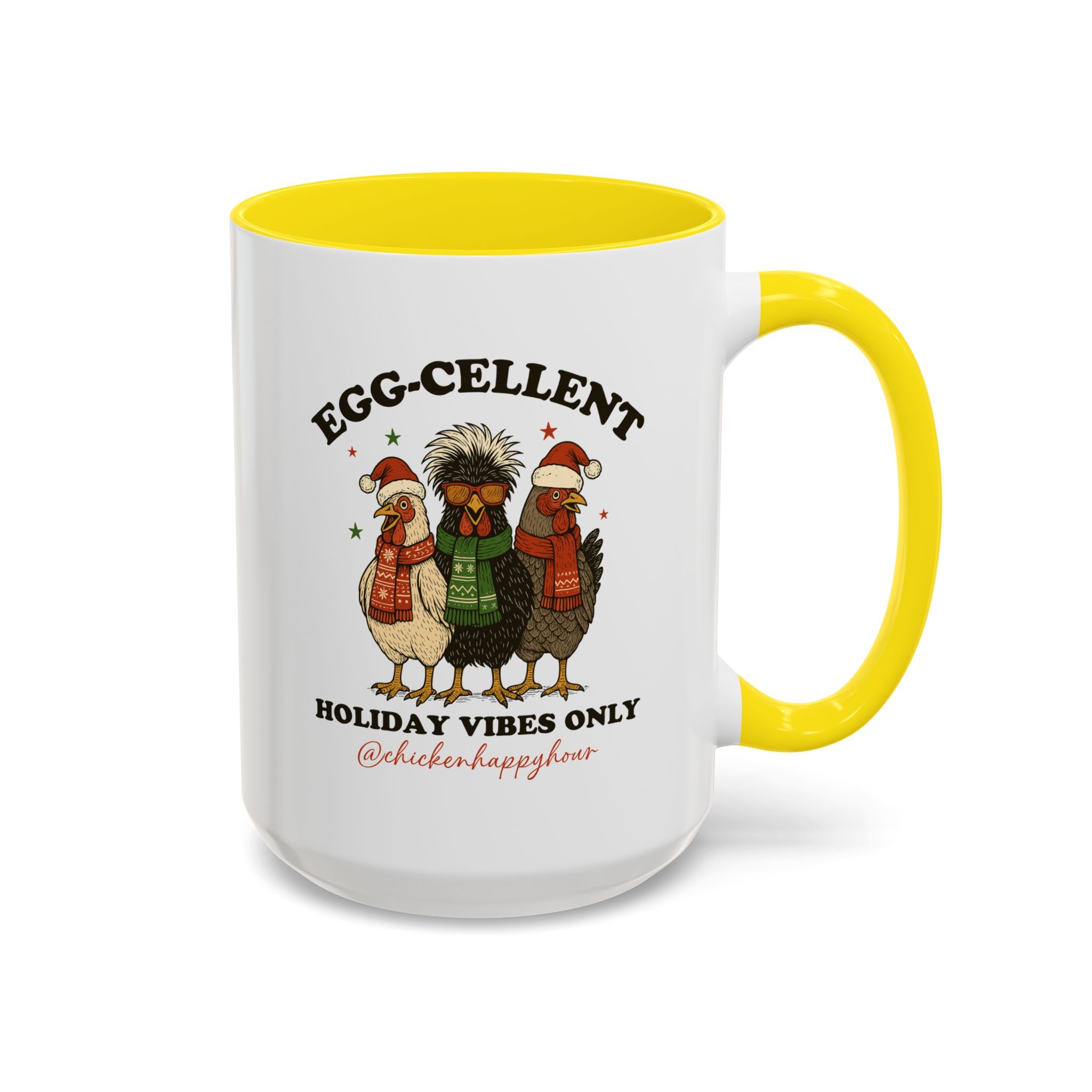 Egg-Cellent Holiday Vibes Only Coffee Mug