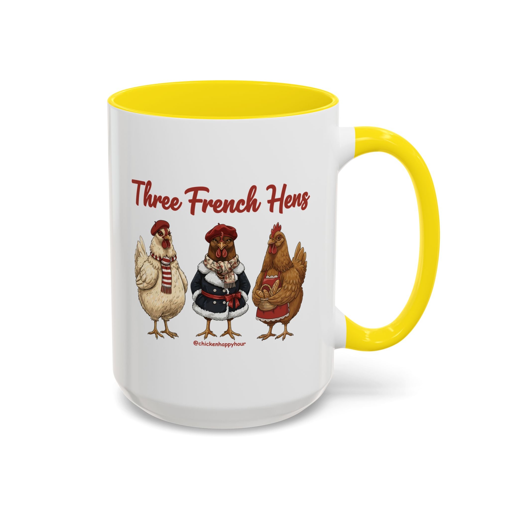 Three French Hens Coffee Mug