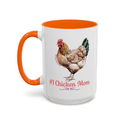 #1 Chicken Mom Coffee Mug