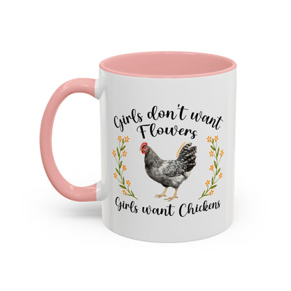 Girls Want Chickens Coffee Mug
