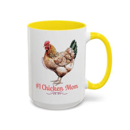 #1 Chicken Mom Coffee Mug