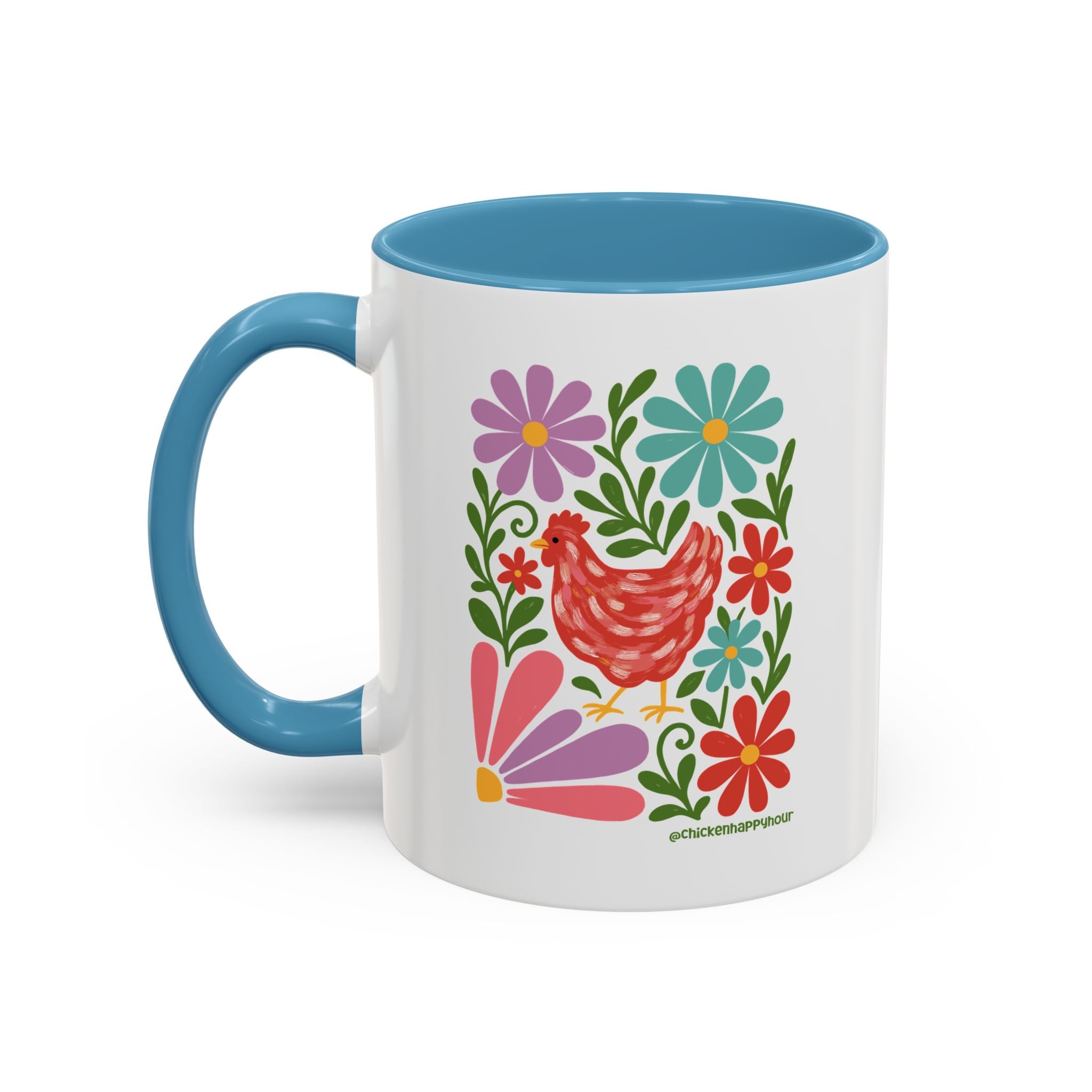 Chicken Blooms Coffee Mug