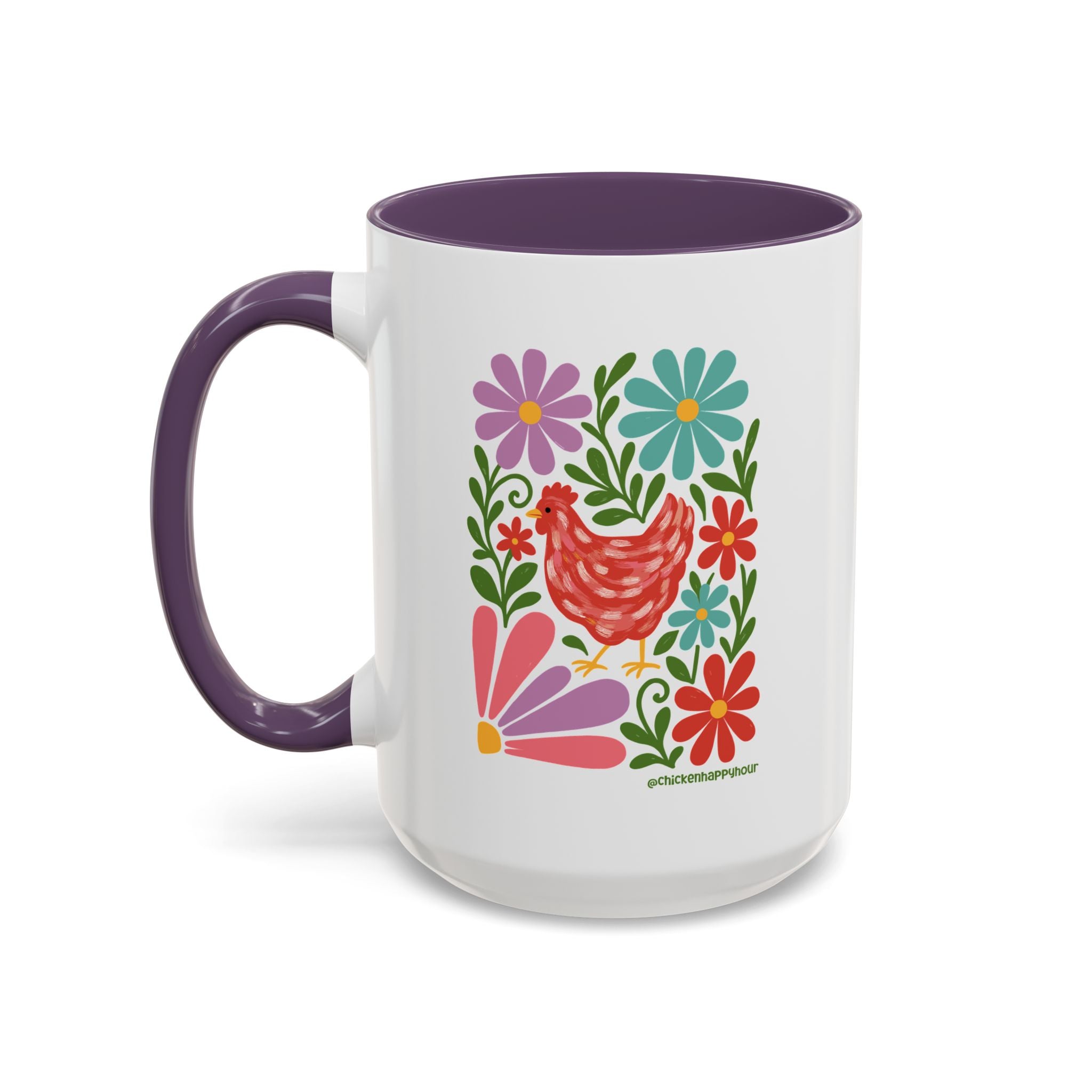 Chicken Blooms Coffee Mug
