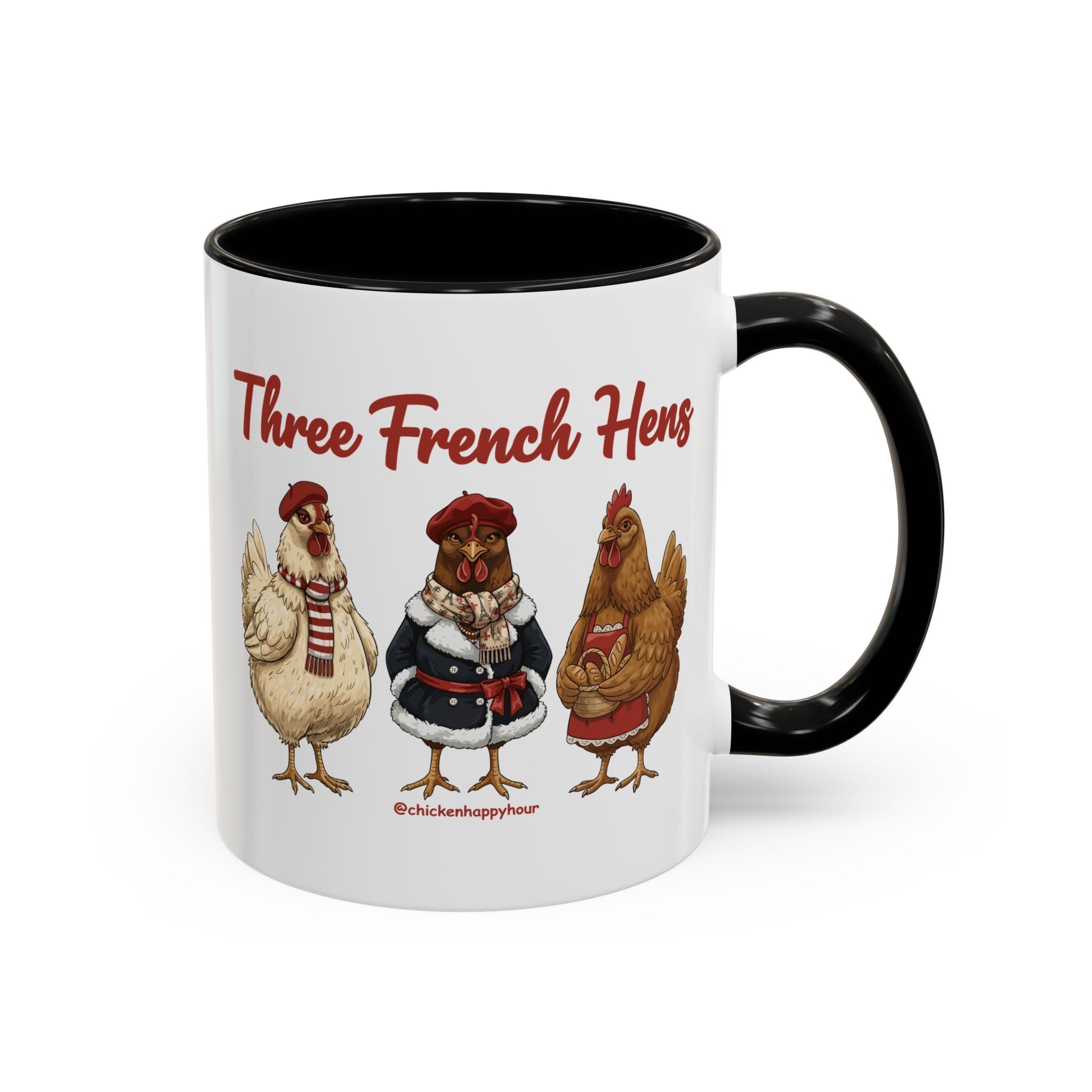Three French Hens Coffee Mug