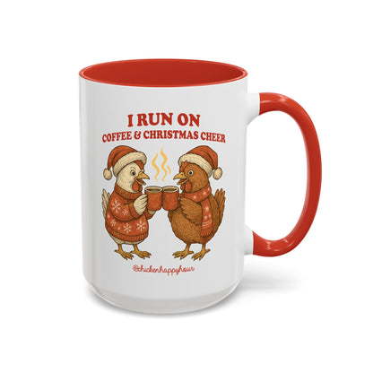 I Run on Coffee & Christmas Cheer Coffee Mug