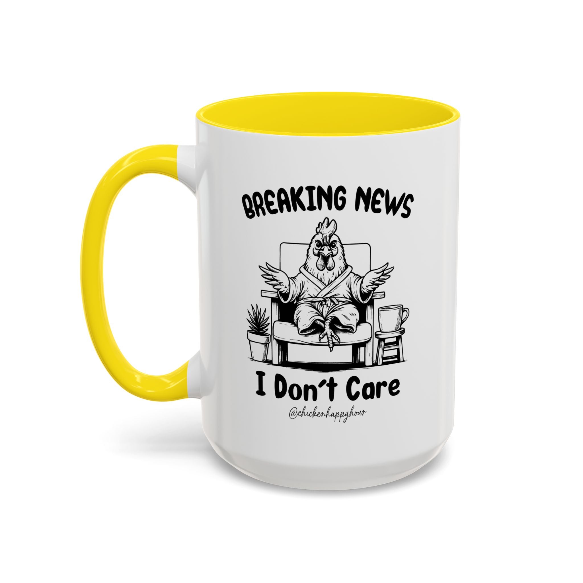 Breaking News I Don't Care Coffee Mug