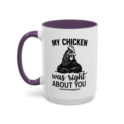 My Chicken was Right About You Coffee Mug