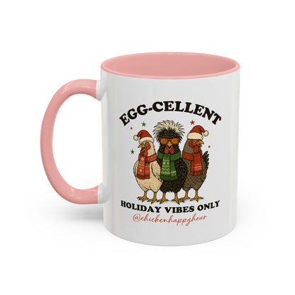 Egg-Cellent Holiday Vibes Only Coffee Mug