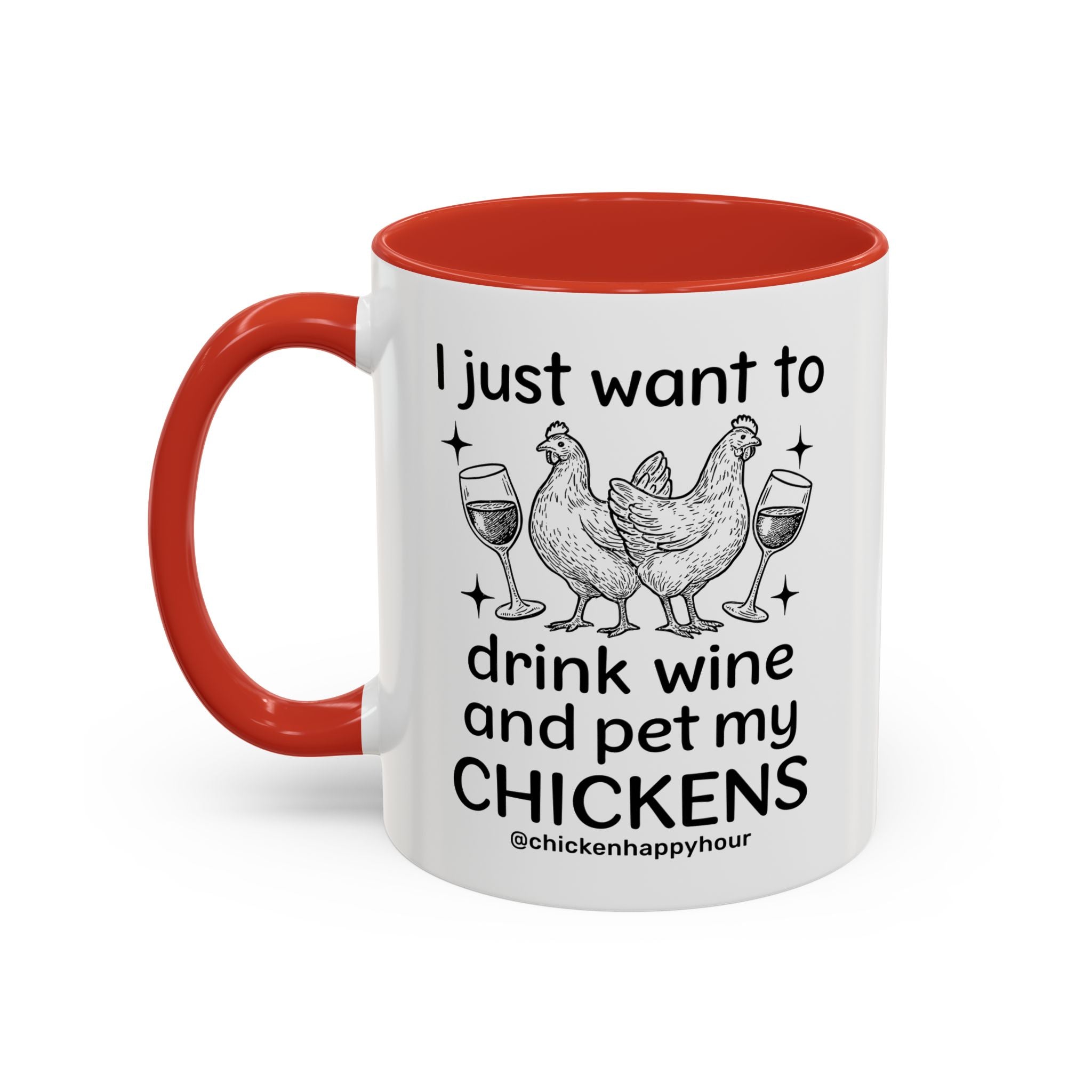 Wine and Chickens Coffee Mug