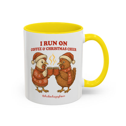 I Run on Coffee & Christmas Cheer Coffee Mug
